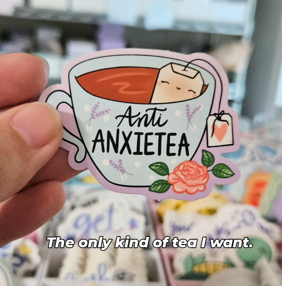 Anti Anxietea Vinyl Sticker