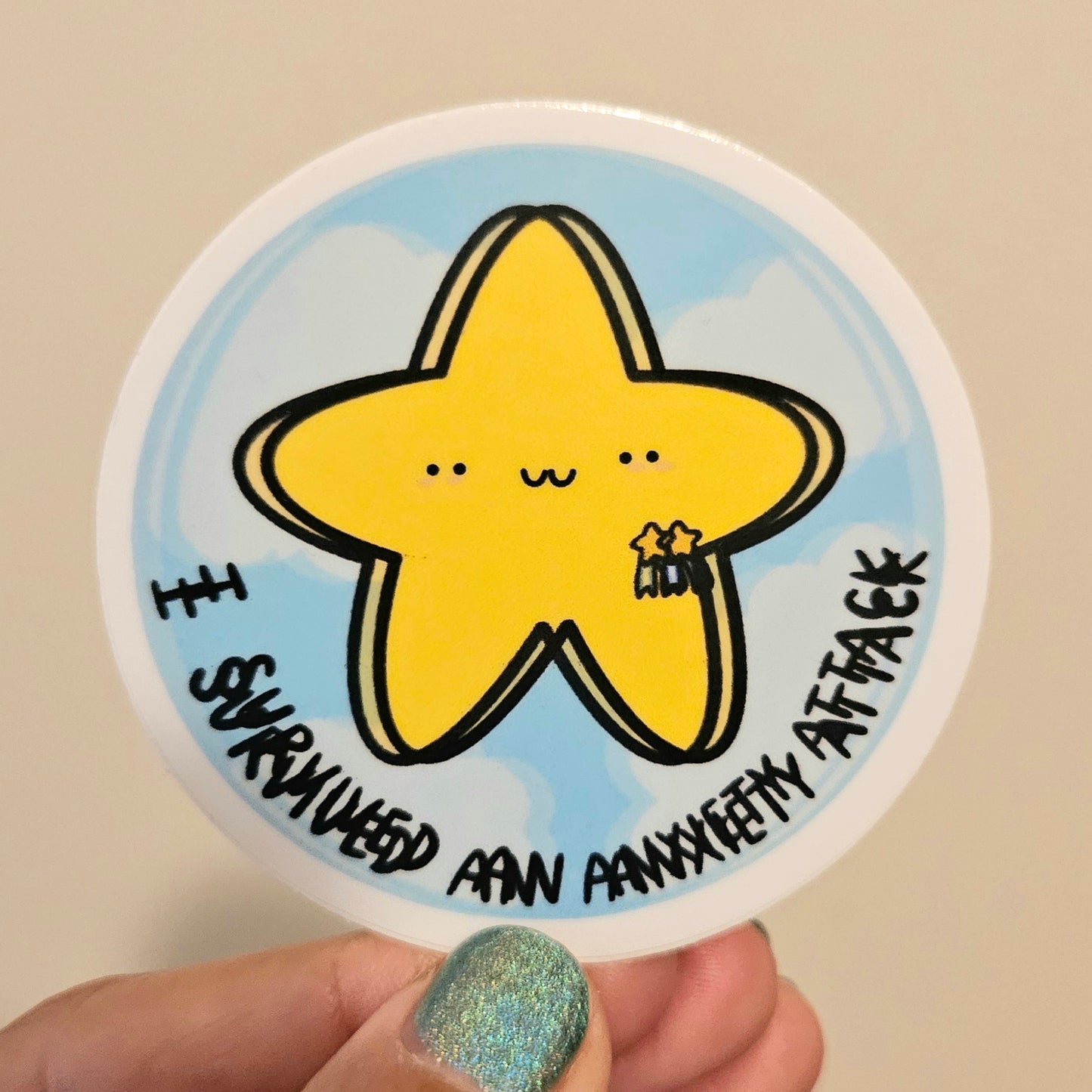 Shaky I Survived An ANXIETY Attack Vinyl Sticker