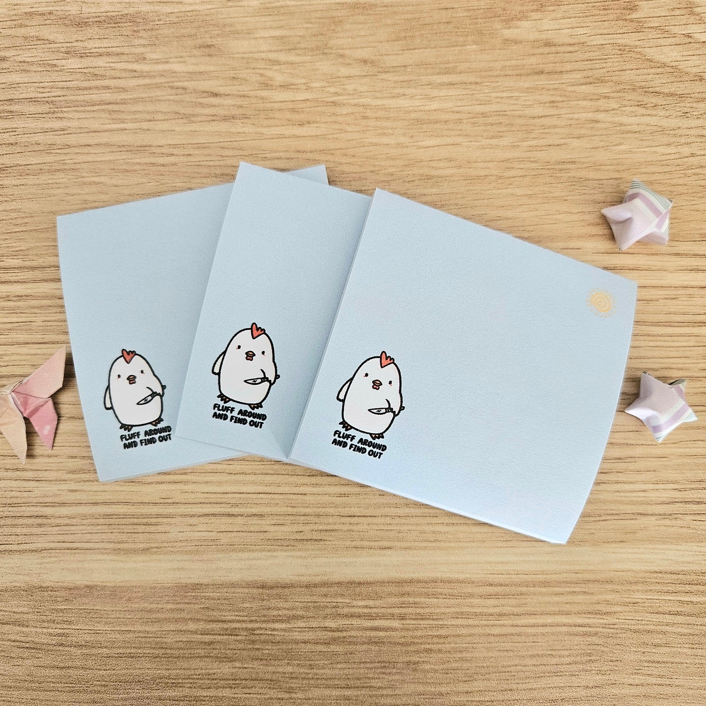 FLUFF Around and Find Out Sticky Notes