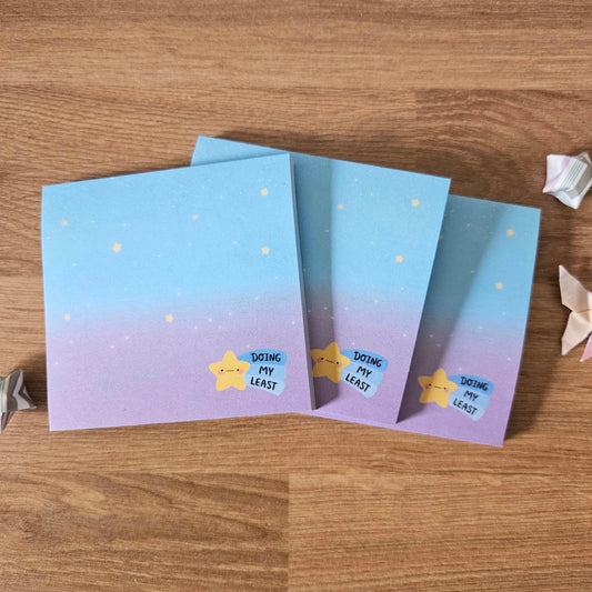 Doing My Least Shooting Star Sticky Notes