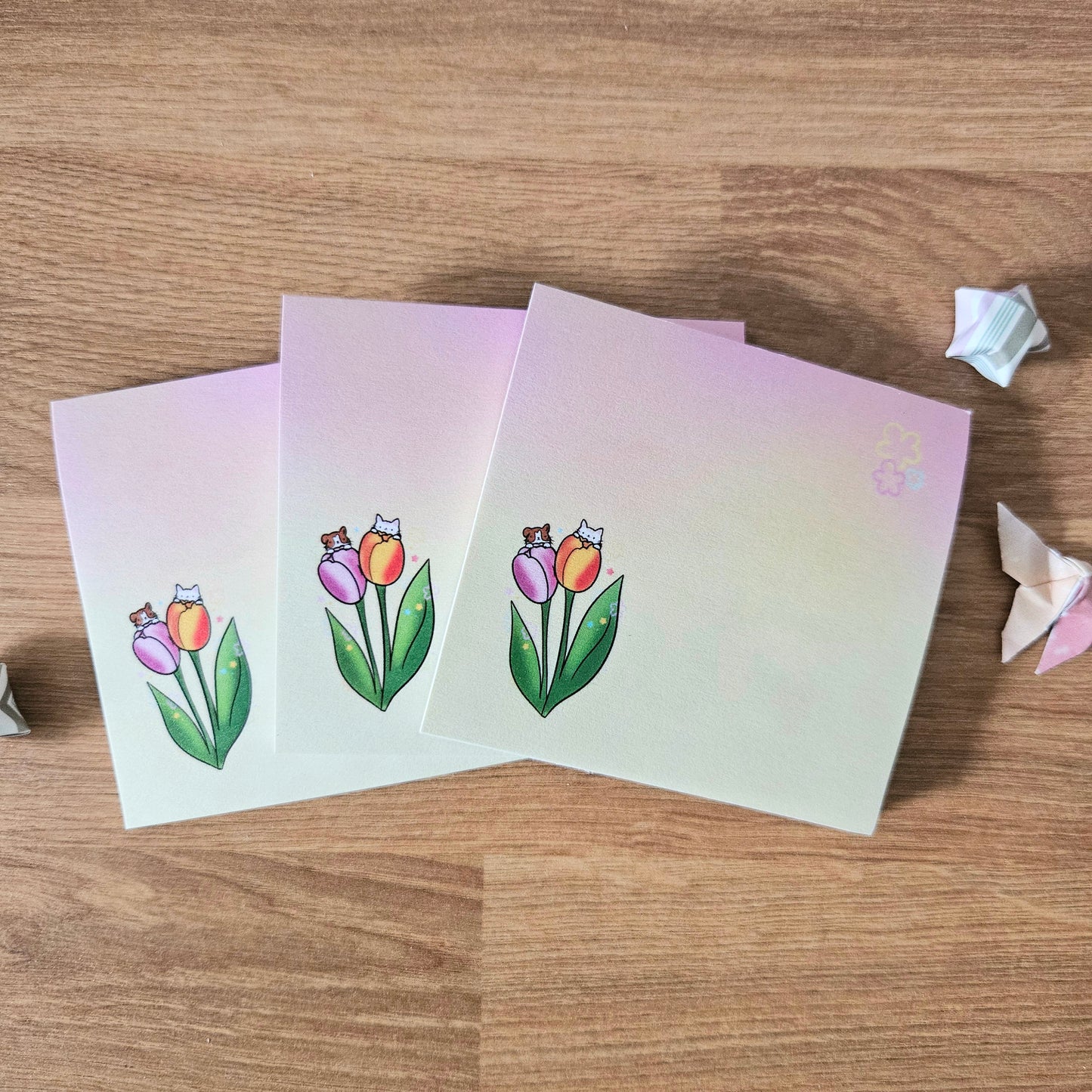 Petal Pals Tulips Sticky Notes
