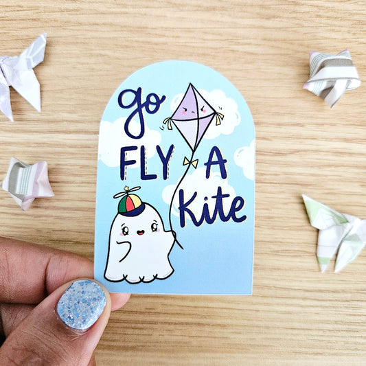 TO BE DISCONTINUED Go Fly a Kite Vinyl Sticker