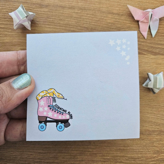 TO BE DISCONTINUED Just Ssskating Along Sticky Notes