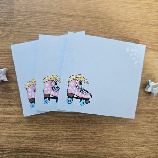 TO BE DISCONTINUED Just Ssskating Along Sticky Notes