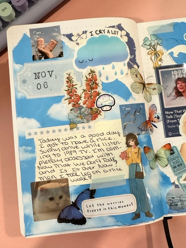 ERAS Mini Mushies Mushroom Vinyl Sticker Sheet (4x6")