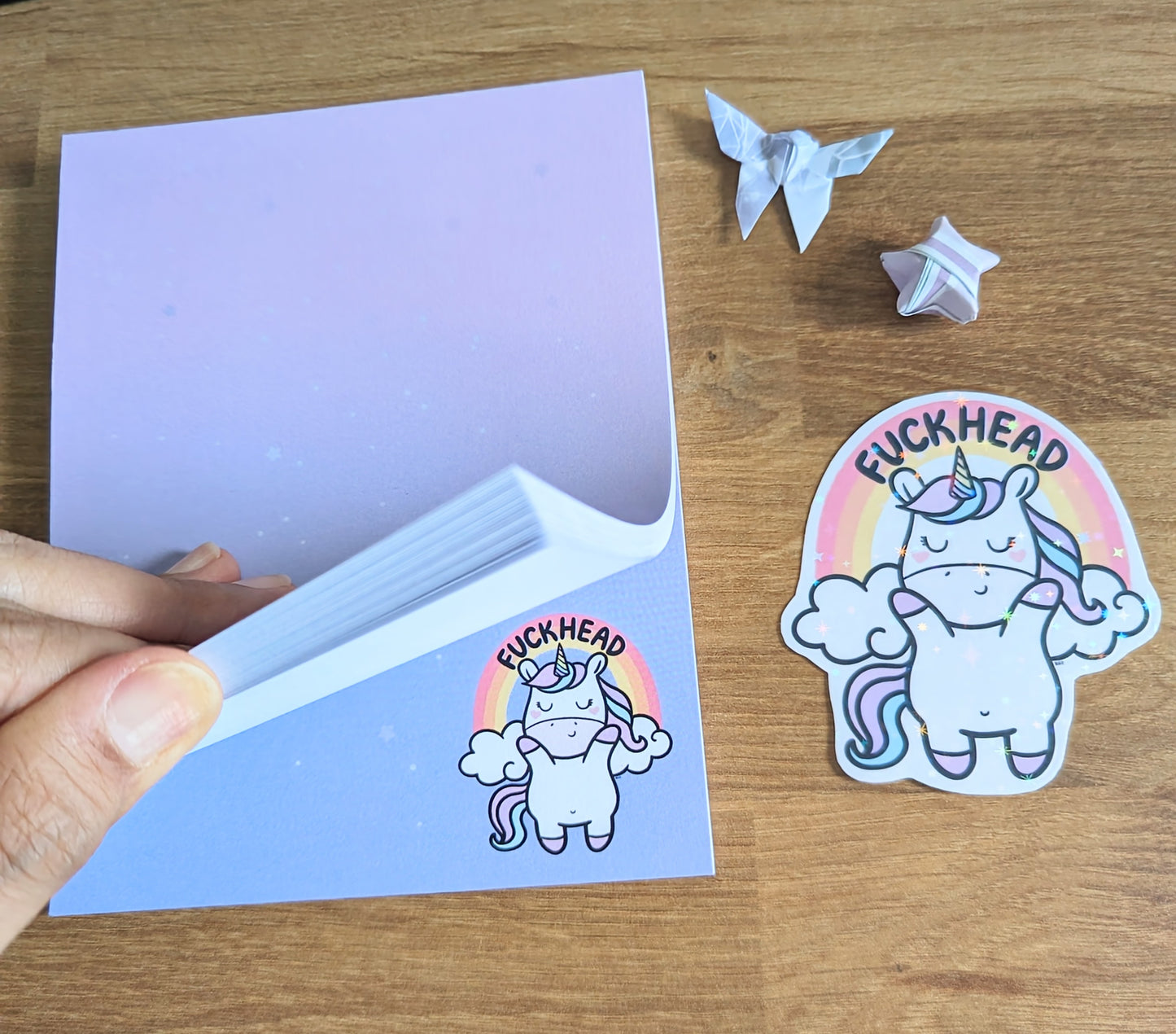 Fuckhead Unicorn Notepad