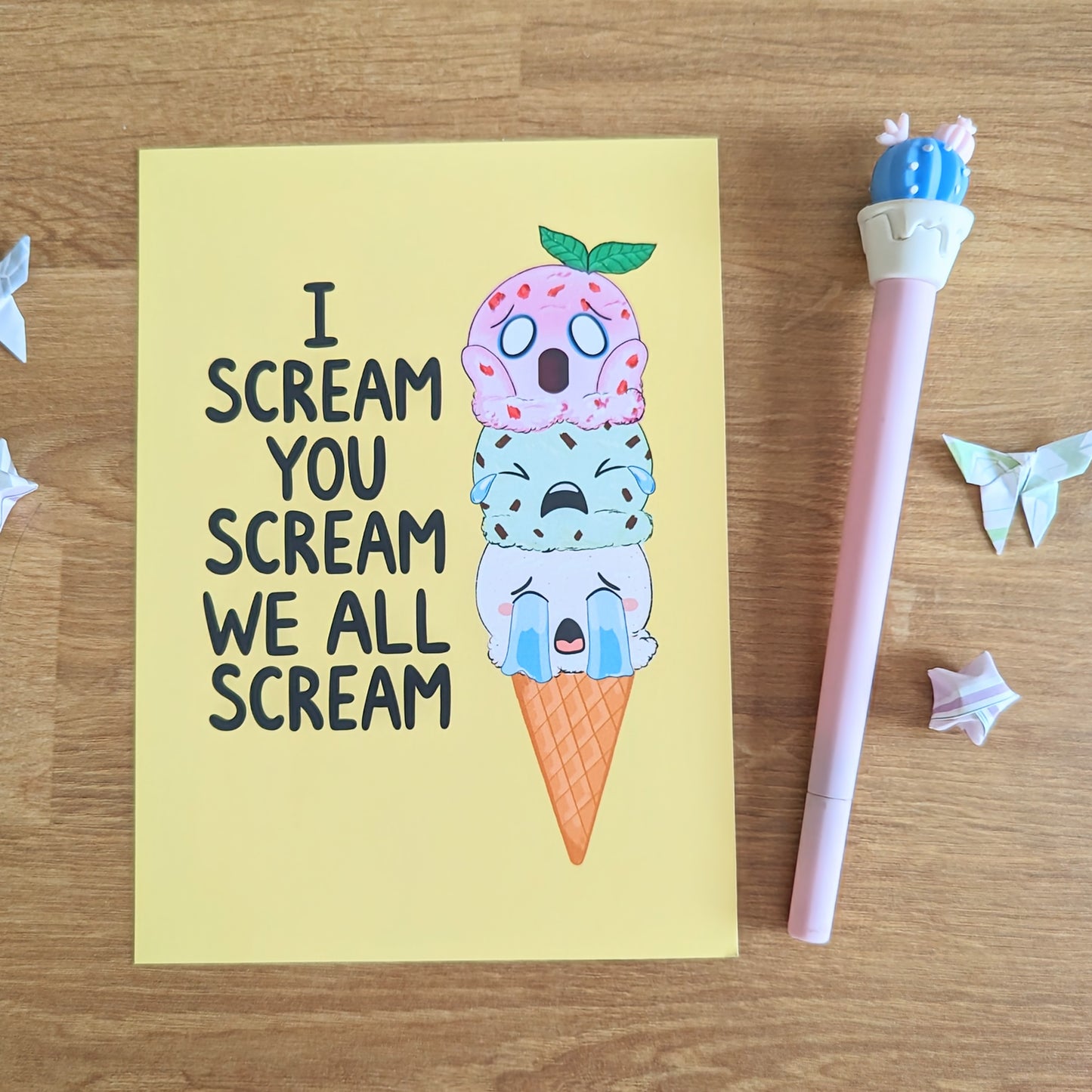I Scream You Scream We All Scream Art Print (5x7")