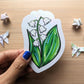 Lily of the Valley Rainbow Decal Suncatcher