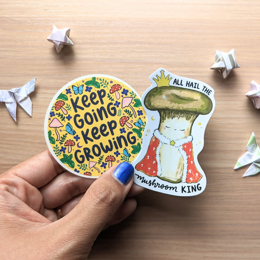 Keep Going Keep Growing Vinyl Sticker