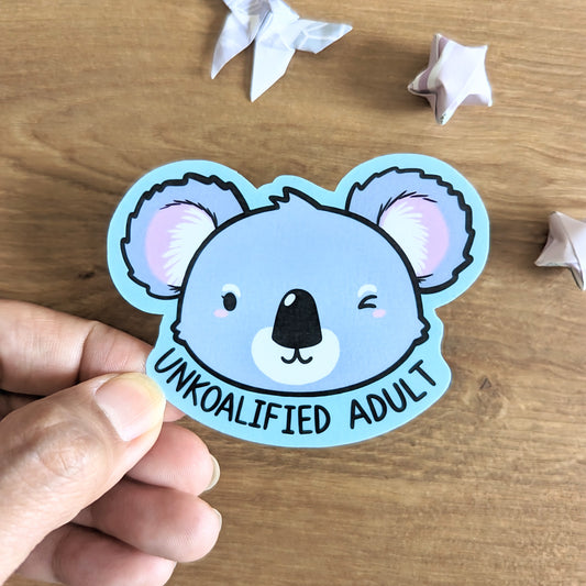 Unkoalified Adult Vinyl Sticker
