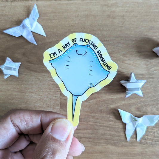 I'm a Fucking Ray of Sunshine Vinyl Sticker
