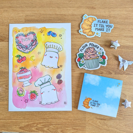 Flake It Til You Make It Vinyl Sticker