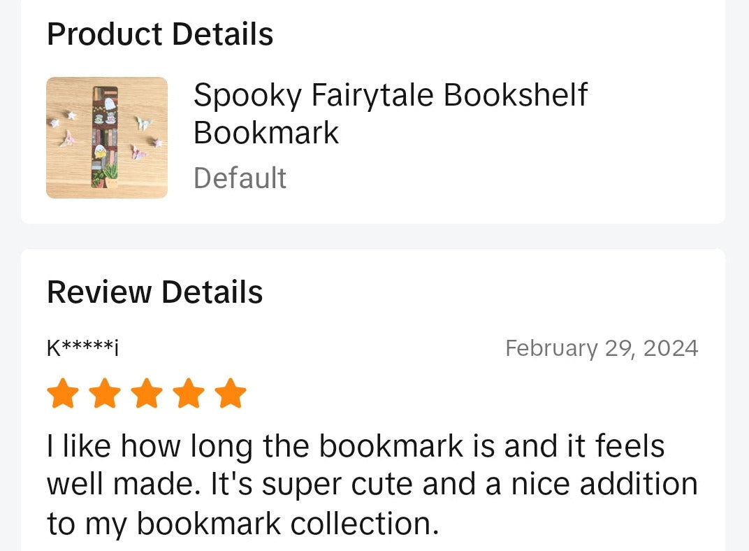 Spooky Fairy Tale Bookshelf Bookmark