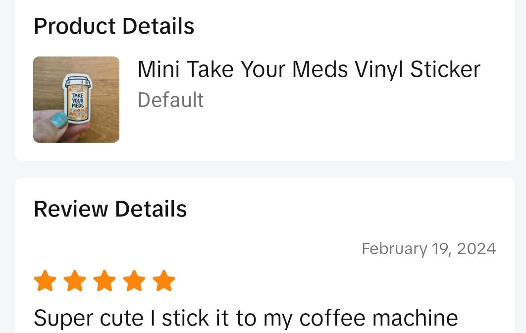 Take Your Meds Vinyl Sticker