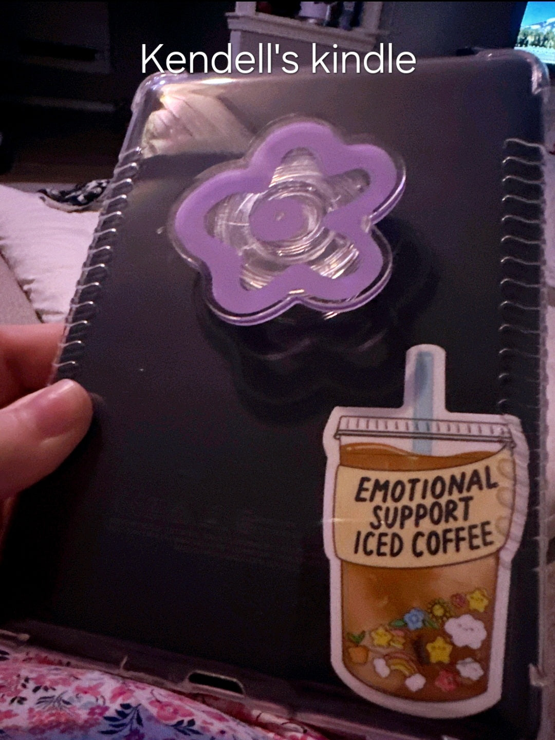 Emotional Support Iced Coffee Vinyl Sticker