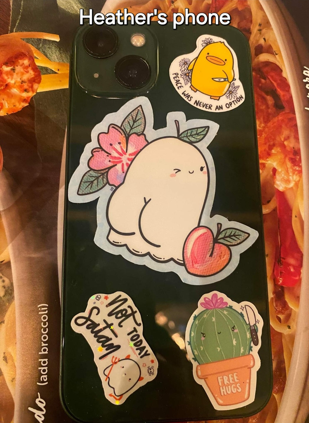 Peachy Boo Vinyl Sticker