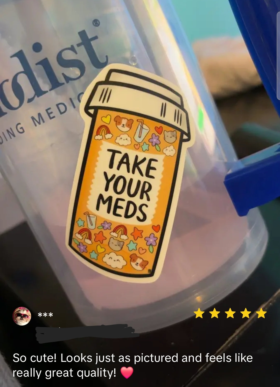 Take Your Meds Vinyl Sticker