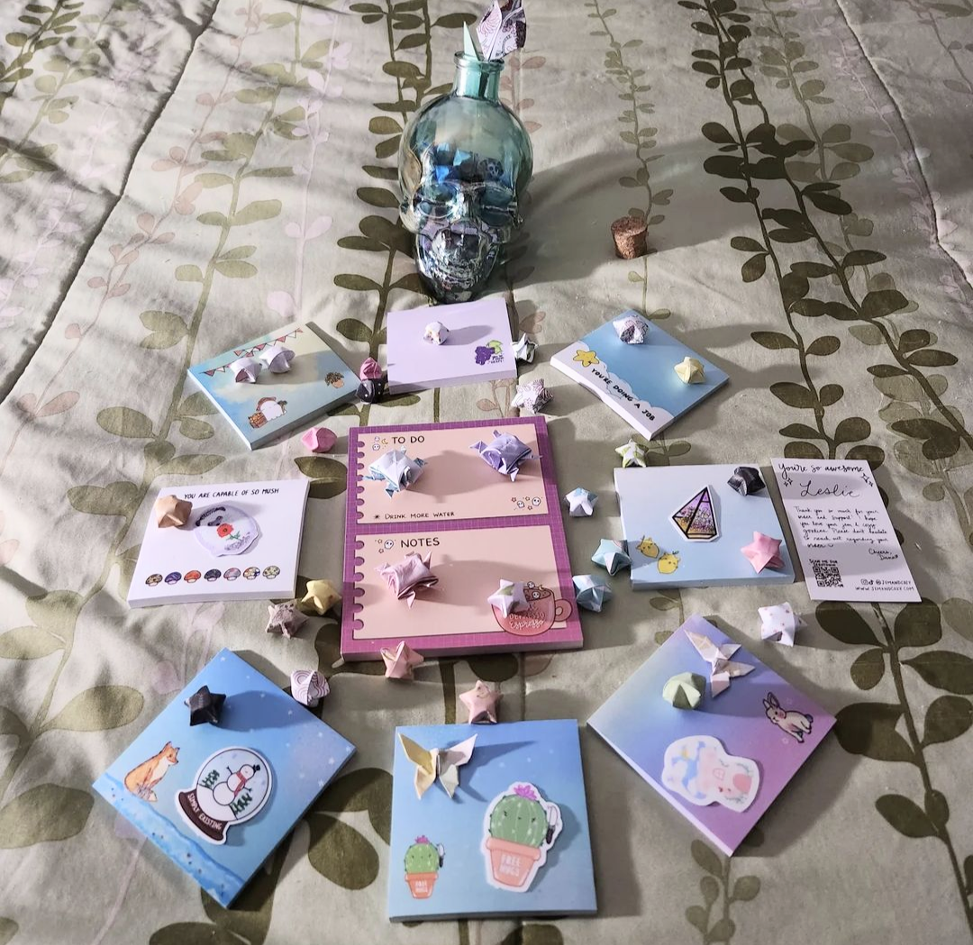 Starry Fox Sticky Notes