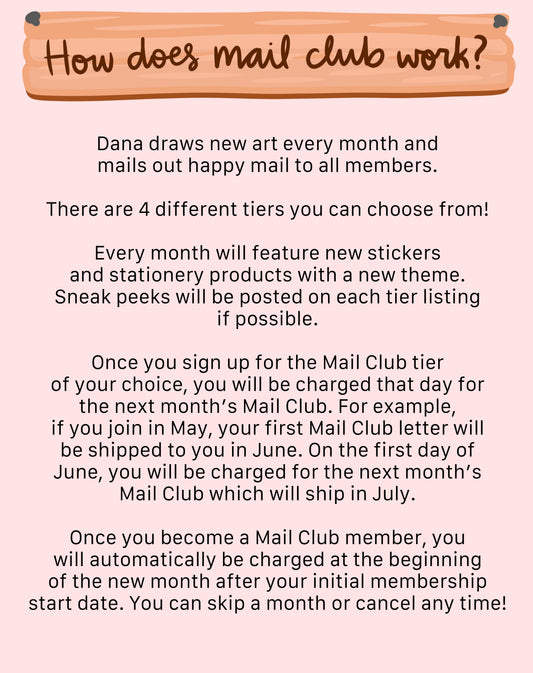Stationery Mail Club: Sticker Sampler Tier