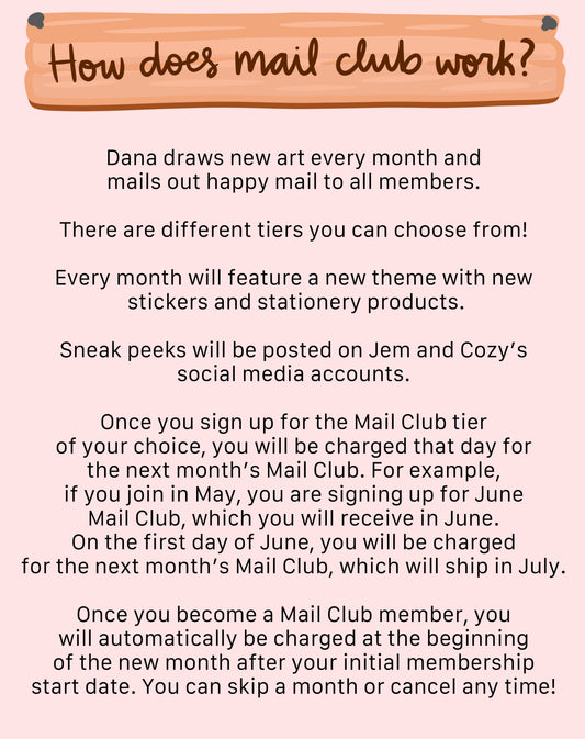 Stationery Mail Club: Cozy Art Collector Tier