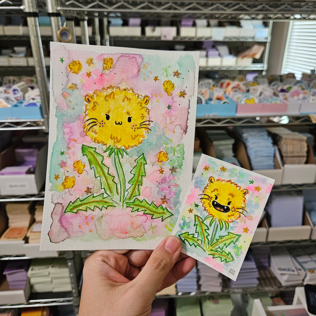 Dandylion No.1 Watercolor Original Art