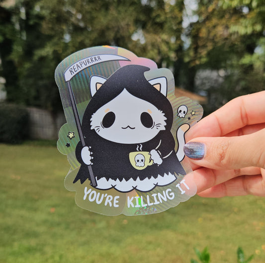 You're Killing It Rainbow Decal Suncatcher