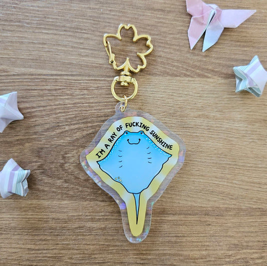 I'm a Ray of Fucking Sunshine Keychain