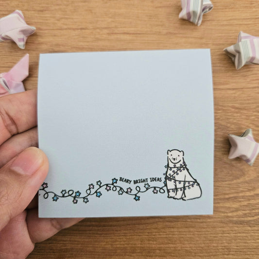 Beary Bright Ideas Sticky Notes (Please read description for Stationery Club members)