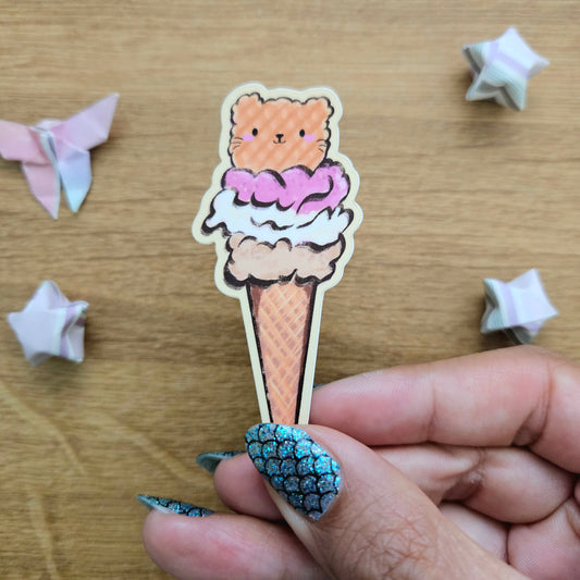 Beary Cute Gelato Vinyl Sticker