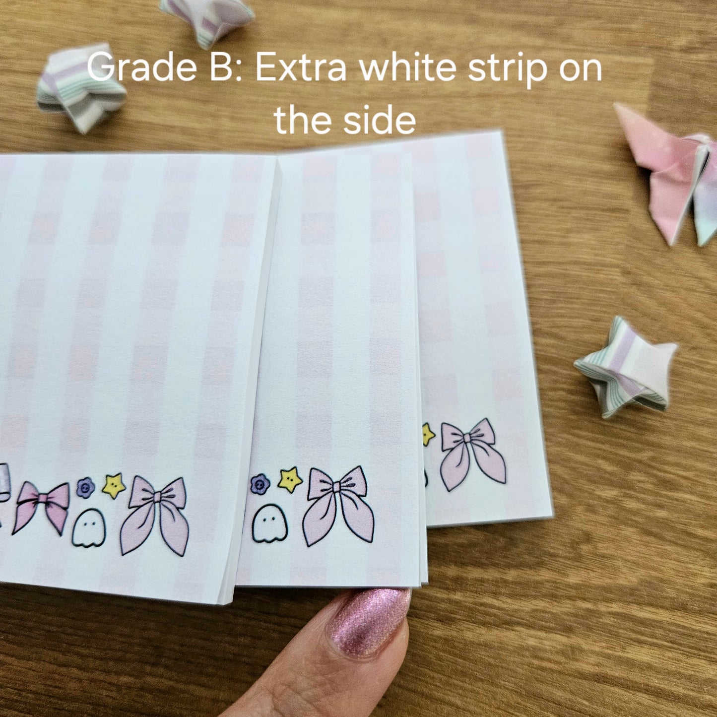Bows and Buttons Sticky Notes