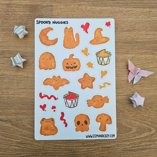 Spooky Nuggies Vinyl Sticker Sheet (4x6")