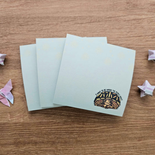I Want to be Where the People Aren't Turtle Sticky Notes