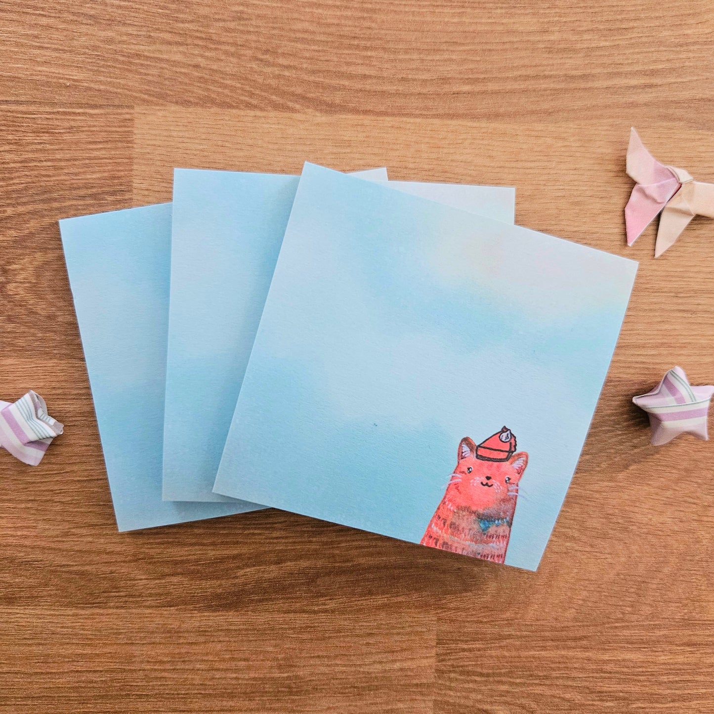 SALE Pumpkin Pie Kitty Sticky Notes