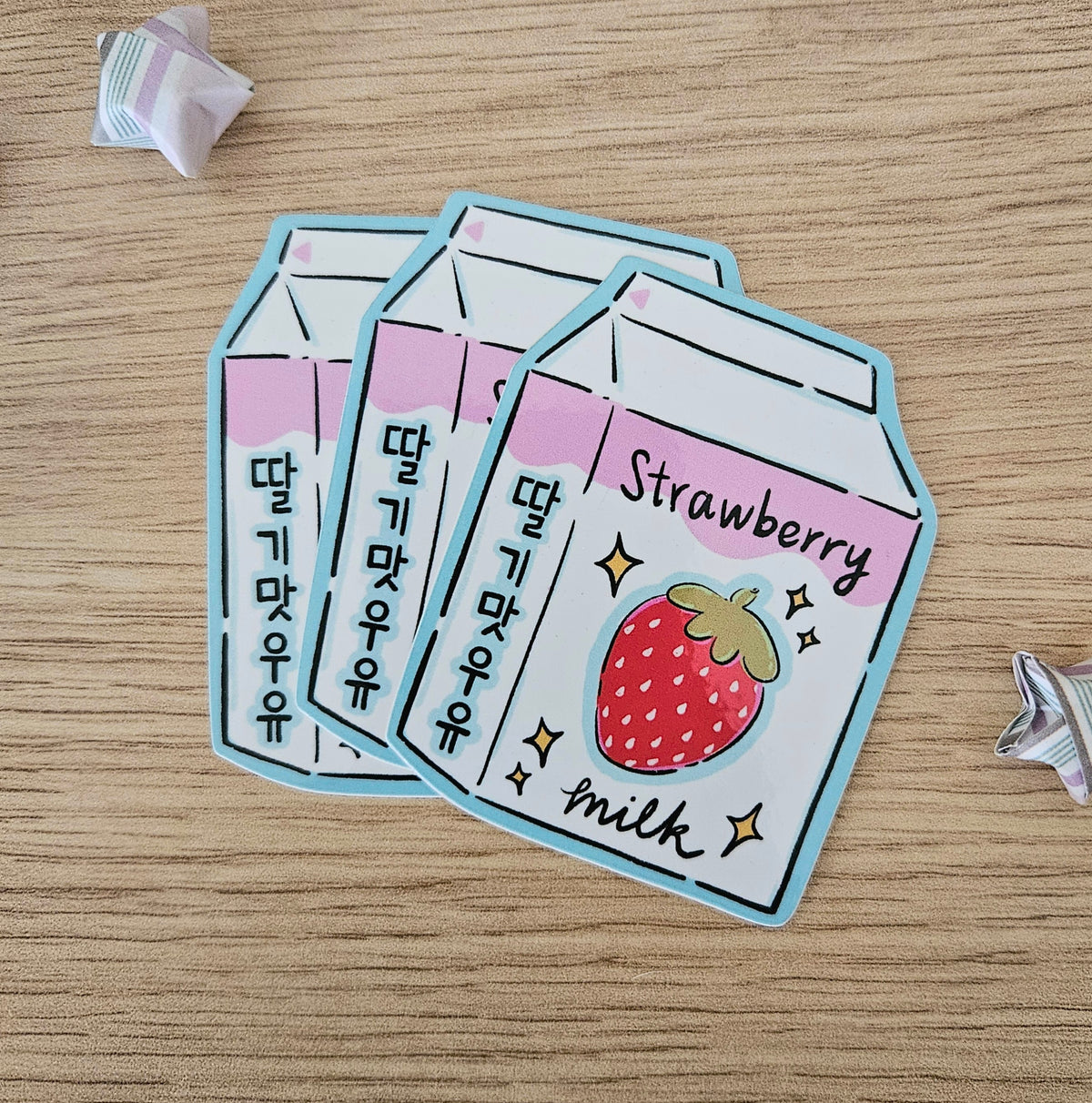 Strawberry Milk Vinyl Sticker (Freebie sticker for September orders)