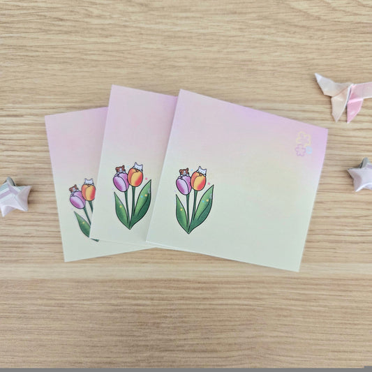SUMMER SPECIAL: Petal Pals Tulips Sticky Notes