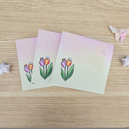 Petal Pals Tulips Sticky Notes