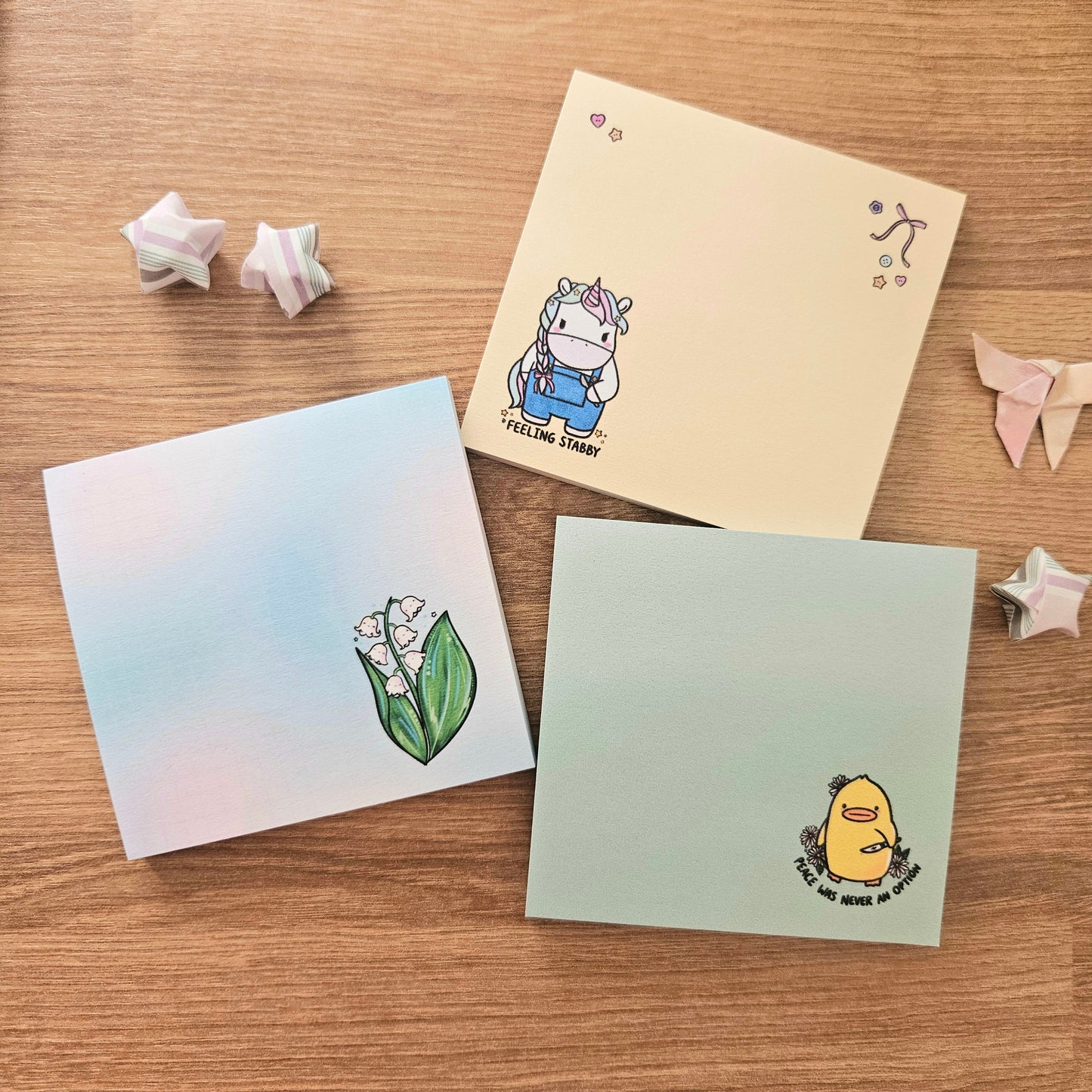 Feeling Stabby Unicorn Sticky Notes