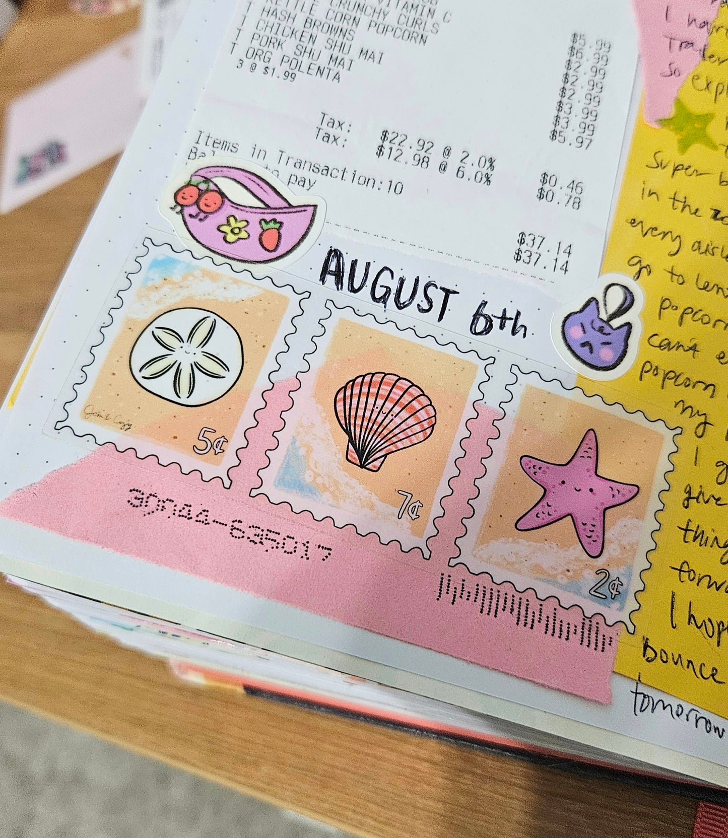 Salt Air Stamps Clear Vinyl Sticker