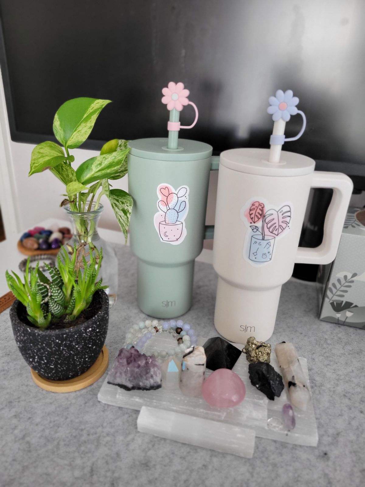 LAST CHANCE Celestial Monstera Vinyl Sticker