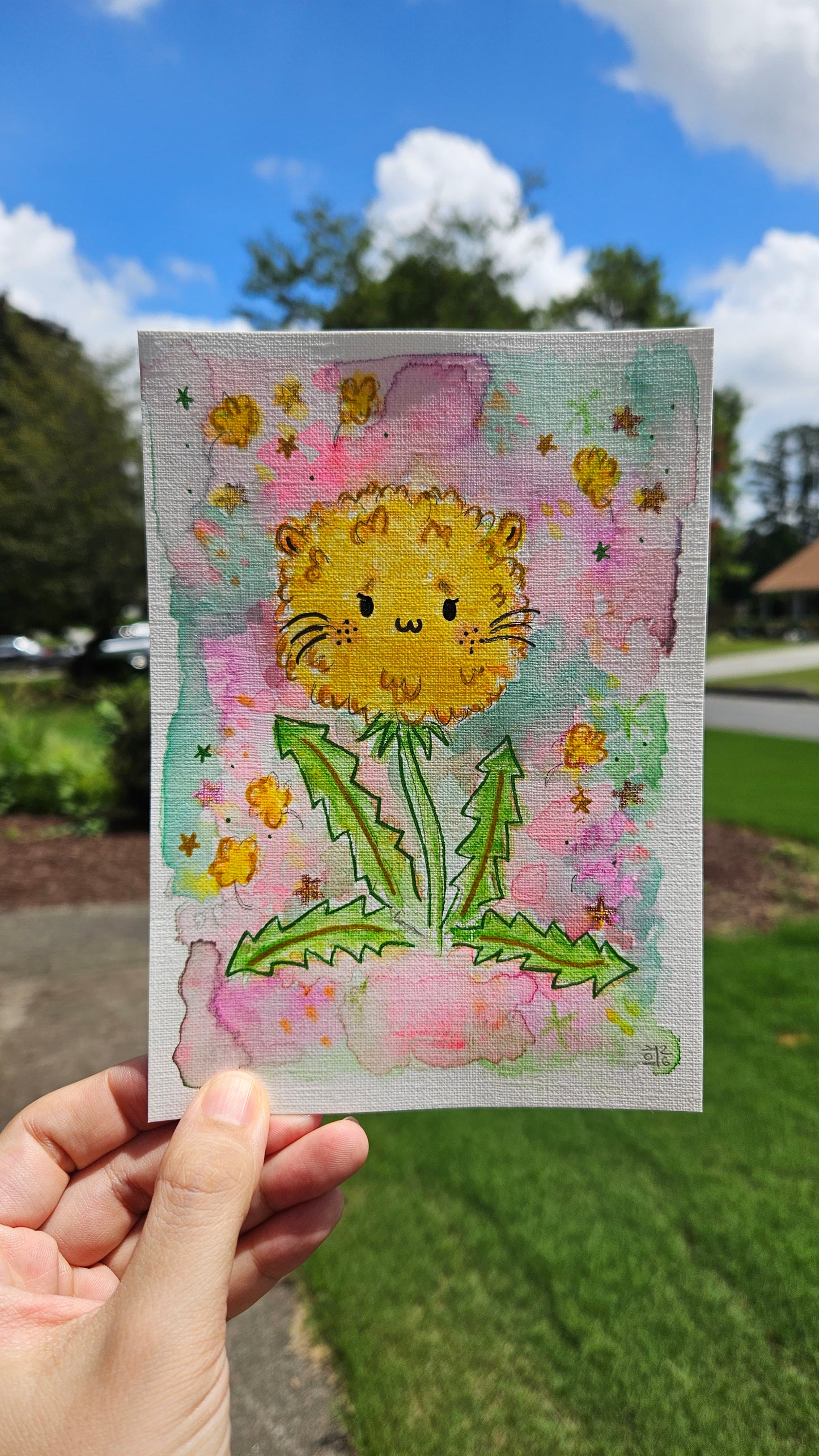 Dandylion No.1 Watercolor Original Art