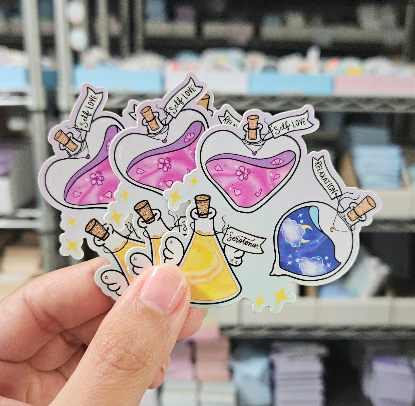 Wellness Potions Glossy Vinyl Sticker