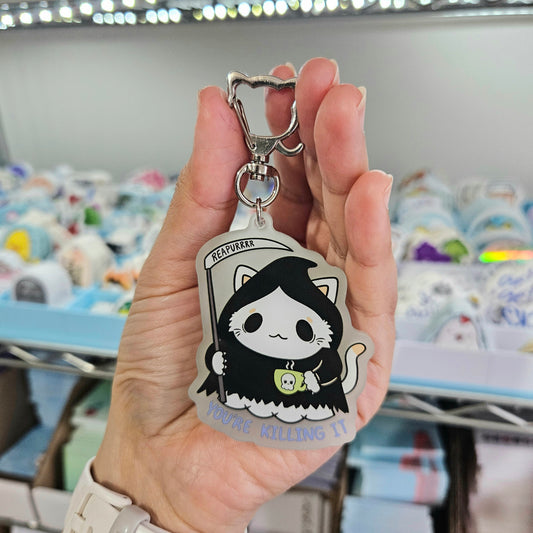 You're Killing It Reapurrrr Glow in the Dark Keychain