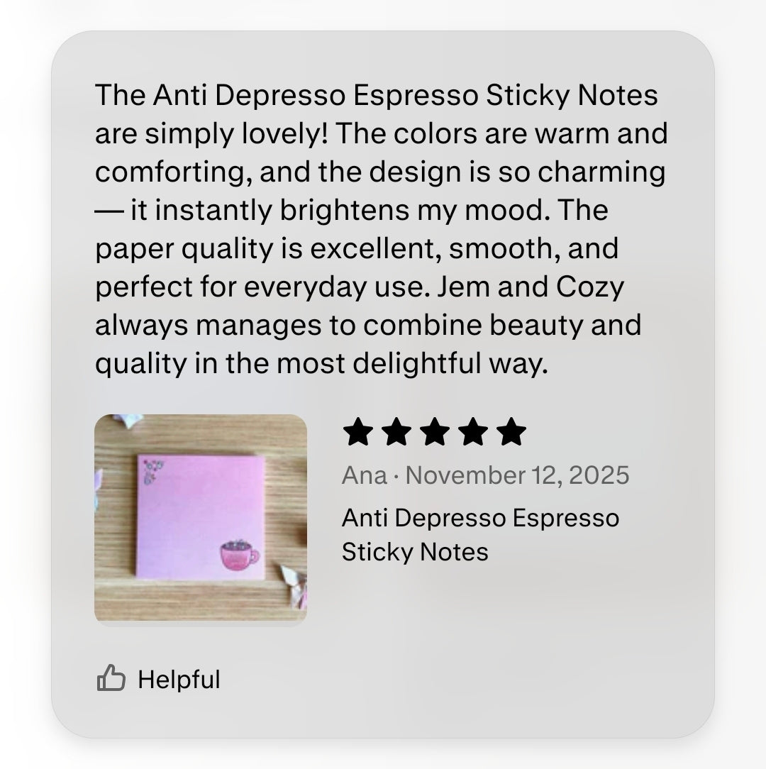 Anti Depresso Espresso Sticky Notes