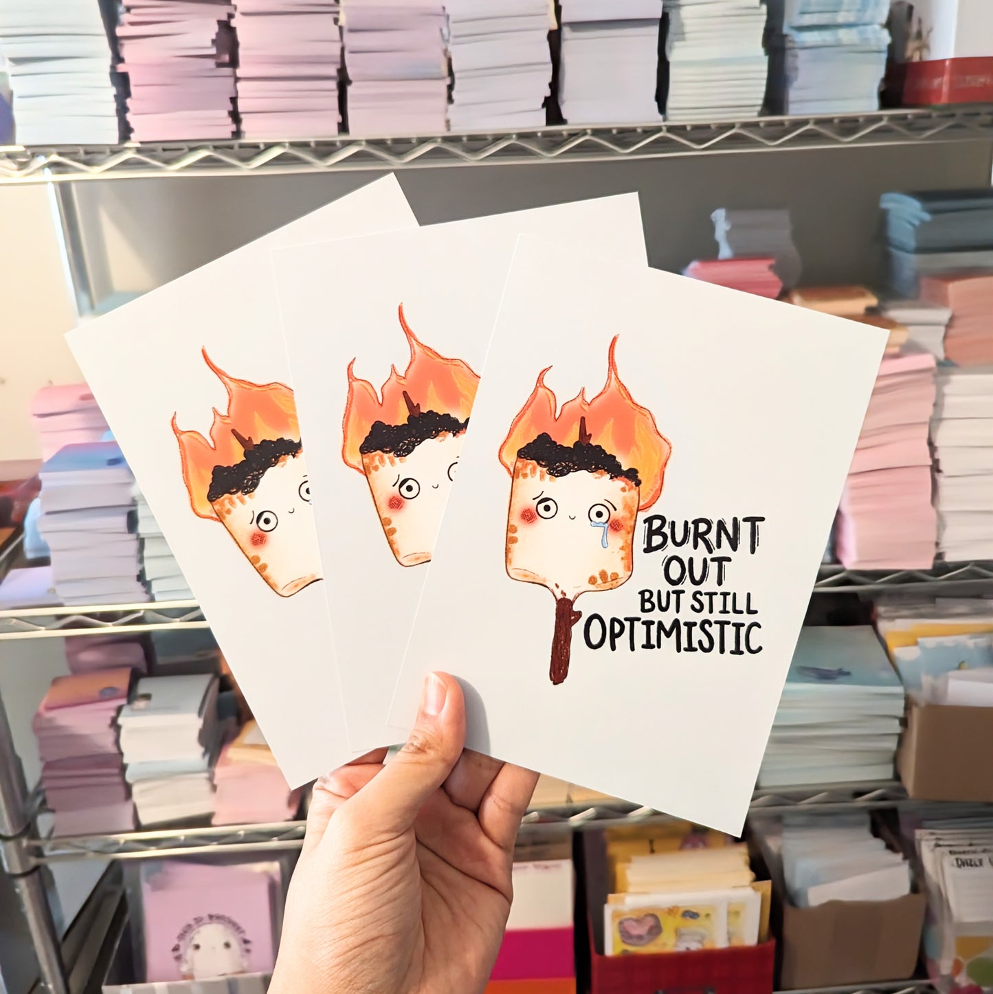 Burnt Out But Optimistic Art Print(5x7")