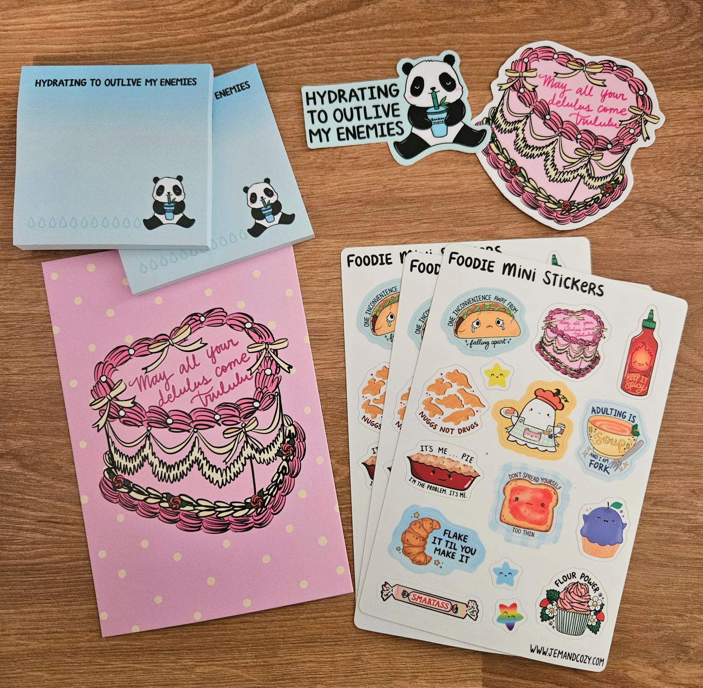 Foodie Vinyl Sticker Sheet (4x6")