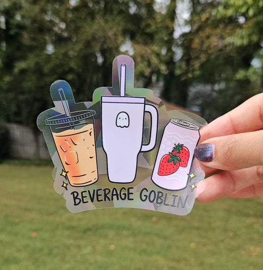 Beverage Goblin Rainbow Decal Suncatcher