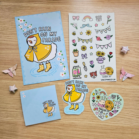 Don't Rain on My Parade Chicken Vinyl Sticker