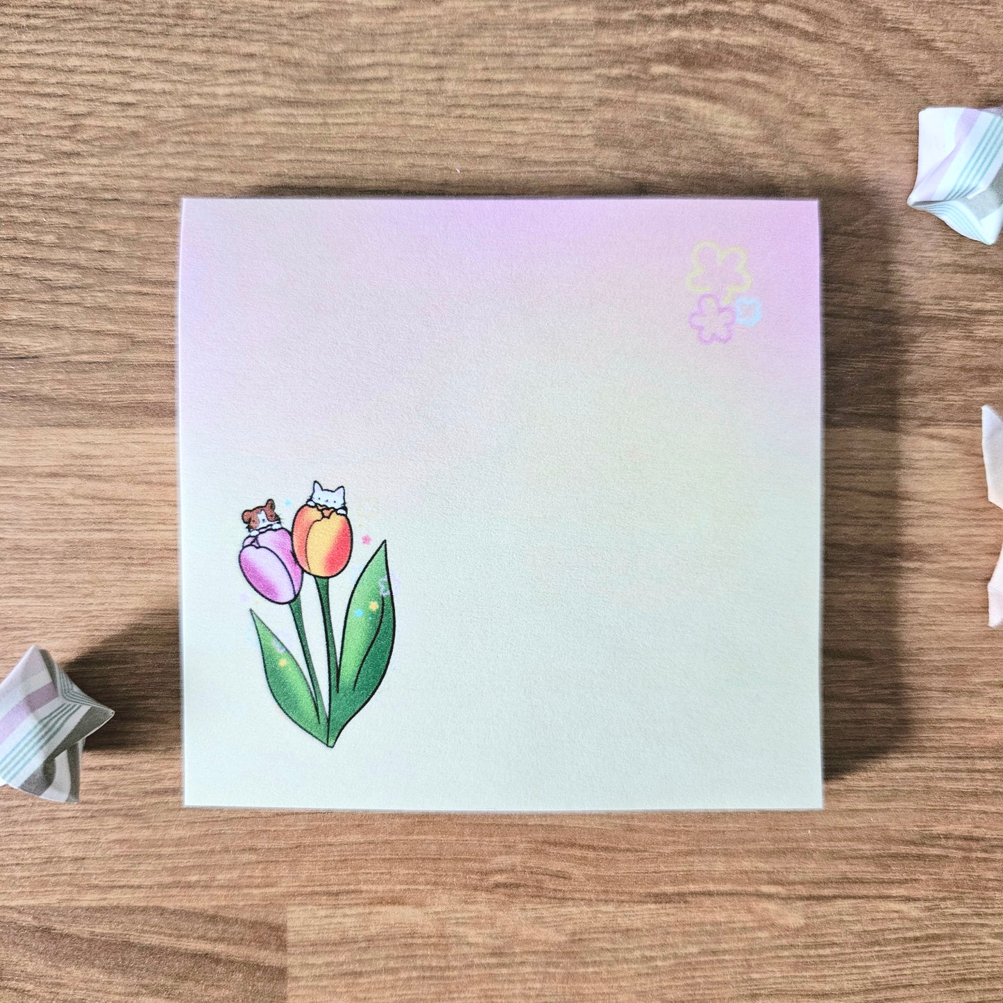Petal Pals Tulips Sticky Notes