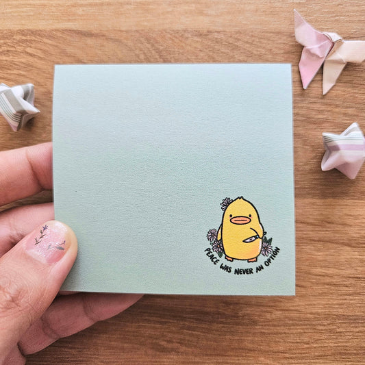 Peace Was Never an Option Sticky Notes
