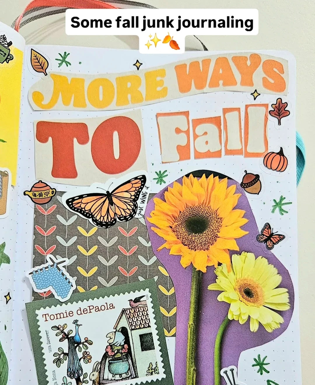 Cozy Fall Day Clear Vinyl Deco Sticker Sheet (4x6")